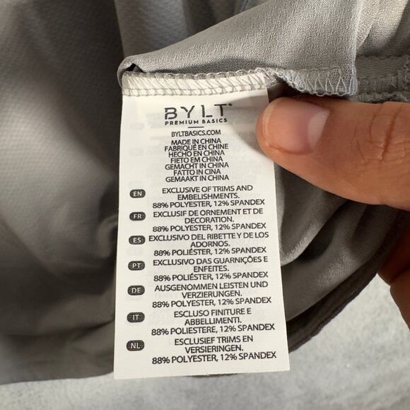 Bylt Hoodie Mens Large Gray The Circuit Pullover Lightweight Performance - Picture 5 of 9